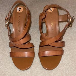 Franco Sarto never worn strappy sandal with heel